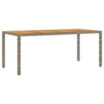 vidaXL Ensemble de jardin 7 pièces avec coussins gris en poly rotin