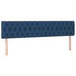 VidaXL Cadre de lit ottoman avec matelas bleu 180x200 cm tissu