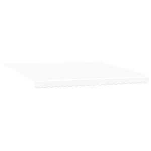 vidaXL Auvent Rétractable Blanc 450 × 350 cm Polyester et Acier