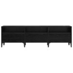 vidaXL Meuble TV Chêne noir 150 x 30 x 44.5 cm Bois d'ingénierie