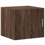 vidaXL Armoire de rangement mince chêne marron 45x42 5x225 cm