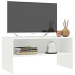 vidaXL Meuble TV Blanc 80x40x40 cm Bois d’ingénierie