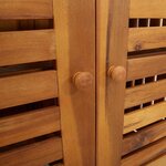 vidaXL Armoire de jardin Naturel 90 x 40 x 90cm Bois d'Acacia Massif