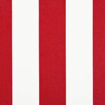 vidaXL Auvent rétractable manuel Rouge et Blanc 4 × 3 5 m