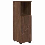 vidaXL Cabinet de salle de bain Chêne marron 30 x 35 x 95 cm