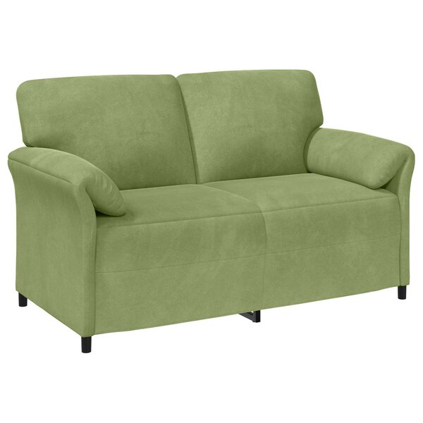 vidaXL Sofa 2 places Vert clair 158 x 83 x 95 cm Velours