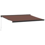 vidaXL Auvent manuel rétractable marron 400x300 cm