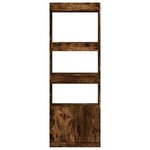 vidaXL Buffet haut 63x33x180 cm chêne fumé bois d'ingénierie