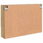 vidaXL Armoire Miroir Montage mural Chêne artisanal 80 x 17 x 55 cm