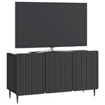 vidaXL Meuble TV Noir 99 x 34 5 x 52 cm Bois d'ingénierie