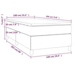 vidaXL Sommier à lattes de lit avec matelas Bleu foncé 100x200 cm