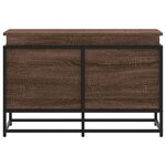 vidaXL Boîte de rangement avec couvercle chêne marron bois ingénierie