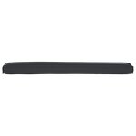 vidaXL Coussins de Pallette pour Banc 2 Pièces Noir 200x40x8 cm Tissu Oxford
