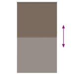 vidaXL Store enrouleur occultant café 125x210cm largeur du tissu
