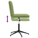 vidaXL Chaises à manger lot de 2 Vert clair Velours