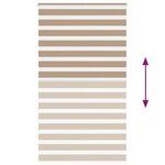 vidaXL Store zèbre marron sable largeur du tissu 115 9 cm polyester