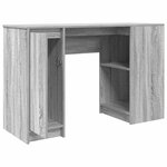vidaXL Bureau sonoma gris 120x42x76 cm bois d'ingénierie