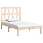 vidaXL Cadre de lit sans matelas bois massif