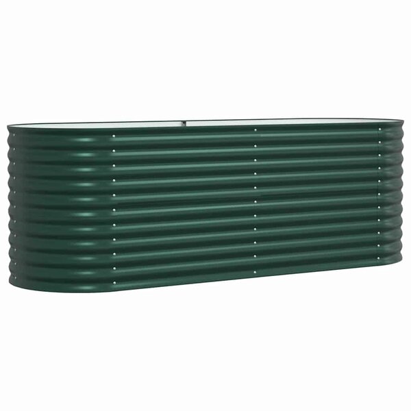 vidaXL Jardinière surélevée Vert 240 x 80 x 81 cm Acier