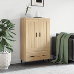 vidaXL Buffet haut chêne sonoma 69 5x31x115 cm bois d'ingénierie