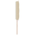 vidaXL Tête de lit avec tête de lit Crème 200 cm tissu