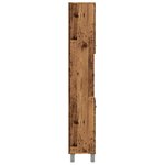 vidaXL Armoire de salle de bain vieux bois 30x30x179cm bois ingénierie