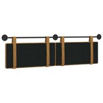 vidaXL Tête de lit suspendue Marron Velours