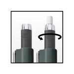 Portemine grip 1345 pointe rétractable 0 5 mm vert métallisé x 12 faber-castell