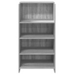 vidaXL Bureau de réception sonoma gris 55x50x103 5 cm bois ingénierie