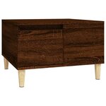 vidaXL Table basse chêne marron 55x55x36 5 cm bois d'ingénierie