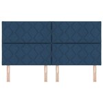 vidaXL Tête de lit avec des lumières à LED Gris clair 180 cm tissu