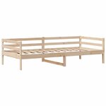 vidaXL Lit de jour avec tiroirs sans matelas 80x200 cm bois massif