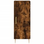 vidaXL Buffet Chêne fumé 34 5x34x90 cm Bois d'ingénierie
