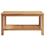 vidaXL Table basse Marron 90 x 50 x 45 cm Bois de teck solide