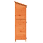 vidaXL Abri de jardin Marron 59 5 x 56 x 176 5 cm Bois d'ingénierie