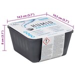 vidaXL Absorbeurs d'humidité avec sacs de recharge 4 Pièces 450 g