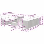 vidaXL Ensemble de canapé de jardin 11 Pièces beige et gris clair