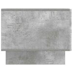 vidaXL Table basse Gris béton 49 x 50 x 40 cm Bois d'ingénierie