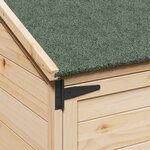 vidaXL Abri de jardin Naturel 106 5 x 56 x 176 cm Bois d'ingénierie