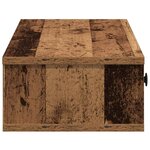 vidaXL Étagère murale avec tiroirs vieux bois bois d'ingénierie
