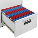 vidaXL Classeur Gris clair 46x62x133 cm Acier