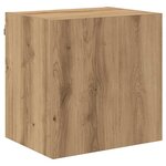 vidaXL Meuble TV mural Chêne artisanal 40 5x30x40cm Bois d'ingénierie