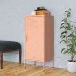 vidaXL Armoire de rangement Rose 42 5x35x101 5 cm Acier