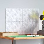 vidaXL Plaques à damier 4 Pièces Argent 30 x 20 cm Aluminium