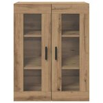 vidaXL Armoires Murailles 2 Pièces chêne artisanal 69 5 x 34 x 90 cm