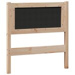 vidaXL Tête de lit Autre Marron et gris clair 75 cm Bois massif en pin