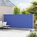 vidaXL Auvent latéral rétractable de patio 180x600 cm Bleu