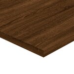 vidaXL Étagères murales 4 Pièces chêne marron 40x50x1 5cm bois ingénierie
