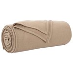 vidaXL Couvertures à jeter 6 Pièces Camel 200 x 150 cm Toison