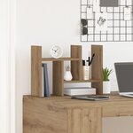 vidaXL Organisateur de Bureau Chêne Artisan 34.5x15.5x35.5 cm Bois